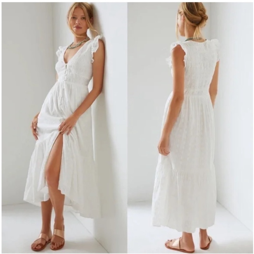 Anthropologie- The Peregrine Midi Dress Size XL.